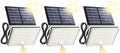 SUPERDANNY Solar Outside Lights with 113 Bright LEDs 7000K with 16ft Cable by SUPERDANNY