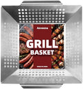 Anveena 1 Pack Heavy Duty Stainless Steel Grill Basket by ANVEENA