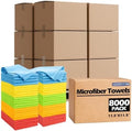 Microfiber Cleaning Cloth, 8000 Pack Cleaning Rags Microfiber Towel Bulk Absorbent Lint-Free WashCloths, All-Purpose Towels for Cars, Shop, Automotive, Garage, Home Kitchen 11.5"*11.5" by HOMERHYME