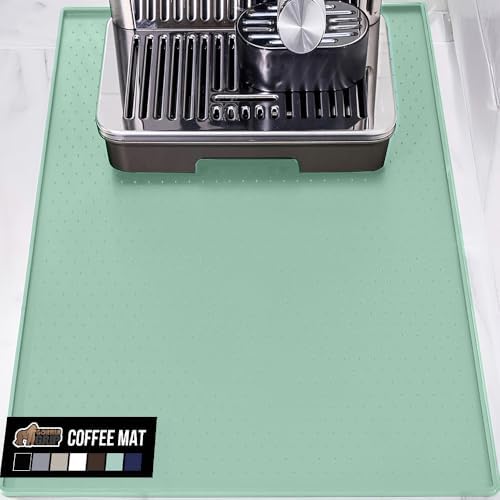 GORILLA GRIP Silicone Coffee Mat, Espresso Bar Essentials, 18x28, Mint by GorillaGrip