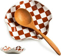 Miamolo Checkered Spoon Rest for Kitchen Counter, Holds Cooking Utensils by Miamolo