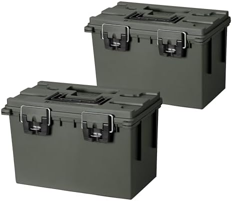 Sheffield XL Ammo Box Made in USA, Stackable Lockable Ammo Storage Box by Sheffield