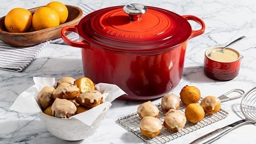 Le Creuset Enameled Cast Iron Signature Deep Round Oven, 6.5 qt., Peche - Image 6
