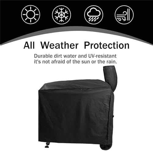 Heavy Duty ZGC-02B Full Length Grill Cover Compatible with Z Grill 700 Serial Wood Pellet Grills and Compatible with ZPG-450A ZPG-550B Grills - Image 3