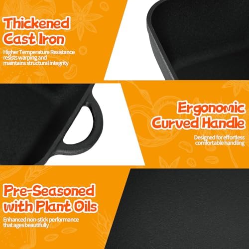 Oval Cast Iron Dutch Oven for Bread Baking, 6.35Qt Bread Baking Pan with Lid, Multi-Functional Dutch Oven Pot with Bread Baking Supplies for Bread Baking, Frying and Braising - Image 4