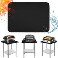 Heat Resistant Mats for Countertop fits Tabletop Grill, 31x24x0.04in, Black by Amerbro