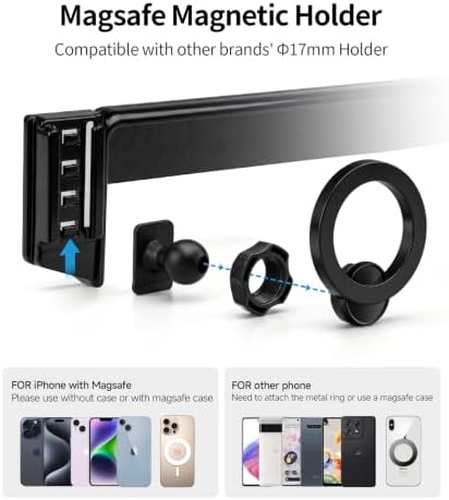 Car Phone Holder for Audi A4/S4/A5/Q5 2018-2019 7" Screen Magsafe Mount - Image 6