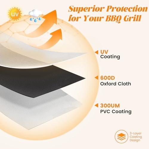 BAC776 Grill Cover for Traeger Woodridge Pro Replacement Parts Wood Ridge Elite Pellet Smoker Covers Accessory Full Length 600D Waterproof Outdoor BBQ - Image 5