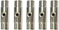 Slip Connectors for High Pressure Misting System, 3/8" Brass Misting Nozzle Connectors, Push to Connect Fittings for 3/16" Threaded Mister Nozzles 5 pcs by TLTOOLEGIN