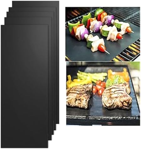 Grill Pad, 4 Pcs 15.7 Inch x 13 Inch Teflon Reusable Non-stick Barbecue Mat for Outdoor Grilling BBQ (4) - Image 6
