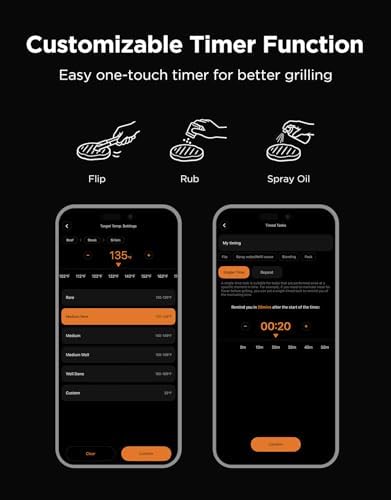Govee Bluetooth Meat Thermometer Digital with Smart App Timer and Alerts - Image 6