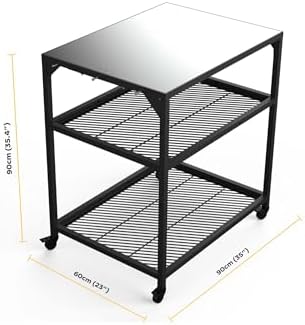 Ooni Modular Stainless Steel Table – Medium Size – Stainless Steel Kitchen Trolley – Table for Outdoor Oven – Accessories - Image 2