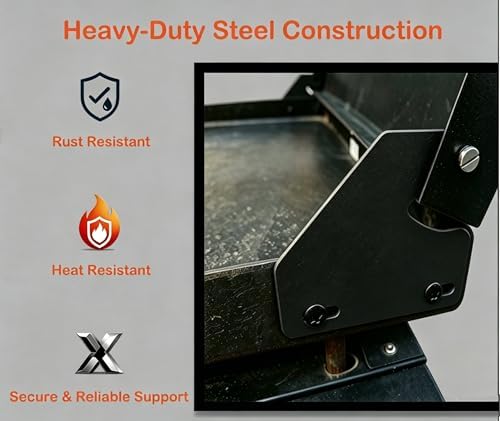 Handle and Hinge Kit for Blackstone 28", 36", 44 inch Griddle Lid Hinges - Image 5