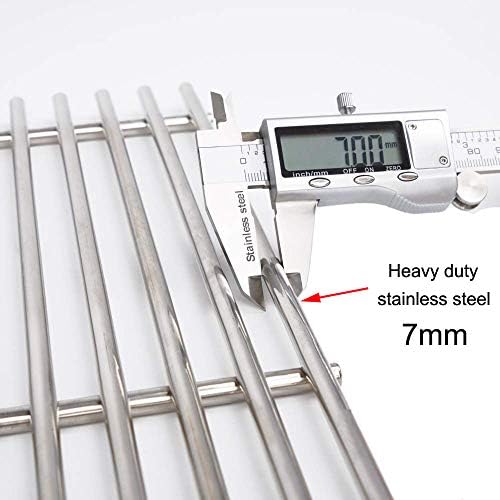 S6505A (4-Pack) 19 3/4" Stainless Steel Cooking Grid Grates Replacement for Chargriller 2121, 2123, 2222, 2828, 3001, 3030, 3725, 4000, 5050, 5252 Set of 4 - Image 3