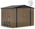 DWVO 7'x5' Large Metal Outdoor Storage Shed, Heavy Duty Tool Storage Sheds for Backyard Patio Lawn by DWVO
