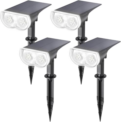 Linkind Solar Lights Outdoor Waterproof Landscape Spotlight Daylight 4 Pack by Linkind