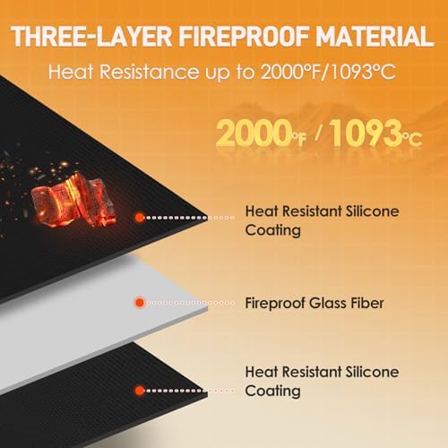 Grill Mat for Blackstone Griddle Accessories 28in & 36in, 90 x 48 x 0.02in - Image 5