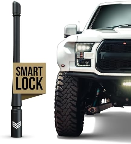 RONIN FACTORY Truck Antenna for Ford F150 Bronco Raptor Lightning & RAM SmartLock Flexible Antenna Short Antenna Ford F150 Accessories F250 (8 Inch) by RoninFactory