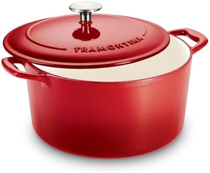 Tramontina Bestow Enameled Cast Iron 5.5-Qt Round Dutch Oven Pot with Lid by Tramontina
