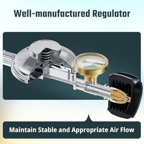 Upgraded 3 Feet Propane Regulator Hose with Propane Tank Gauge - Image 4