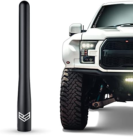 RONIN FACTORY Truck Antenna for Ford F150 F250 F350 Super Duty Raptor Bronco (21-23) Lightning Dodge RAM 1500 Accessories - Carwash Safe - Short Antenna F150 (4 Inch) by RoninFactory