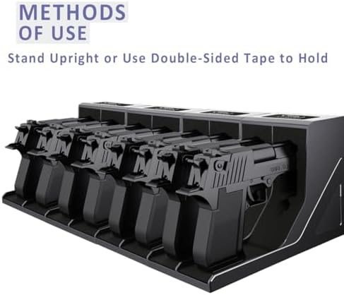 SUMING Universal Pistol Rack, Handgun Rack Pistol Holder for Gun Safe, Gun Holder Protective Pistol Stand Gun Storage Fit Most Handguns - Image 4