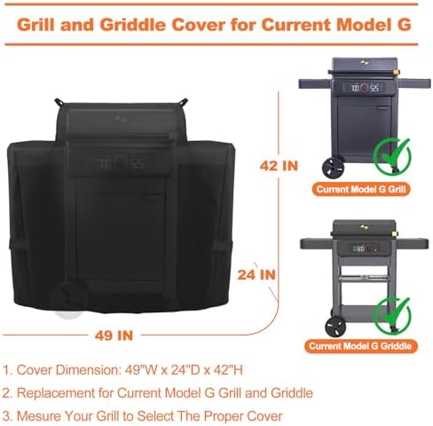 600D Grill Cover for Current Model G Dual Zone Grill, Outdoor BBQ Accessory - Image 2