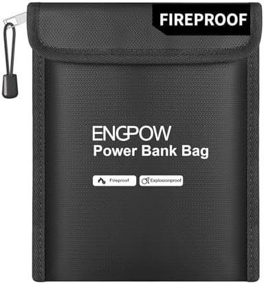 ENGPOW Fireproof Organizer Travel Safe Bag, Portable Electronic Carry Case by ENGPOW