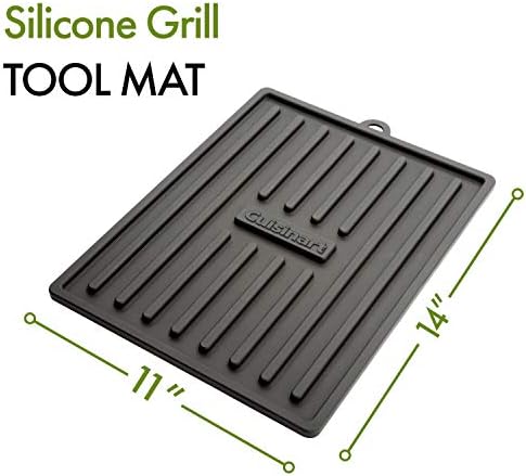 Cuisinart CTM-820 Silicone Grill Tool Mat, 11" x 14", Black - Image 3
