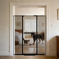 Lumizone 61.02" Extra Tall Pet Gate for Cat Dog 30.12"-59.24" Wide Black by Lumizone