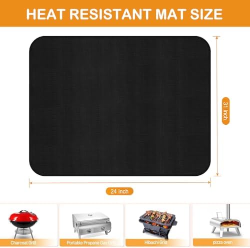 24×31 inch Heat Resistant Mats for Countertop, Tabletop Grill Mat - Image 3