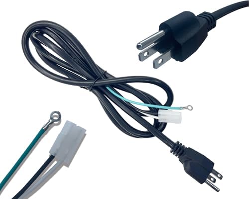 6 ft Replacement AC Power Cord for Pellet Grill & Smoker | fits Traeger, Pit Boss, Camp Chef, Z-Grills | 3 Conductor, Ring Terminal on Ground, Molex 2 pin Connector | ELE203 / KIT0089 / 70110 by Meatender