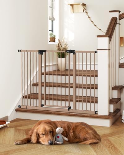 keny 29"-47.3" Extra Wide Baby Gate for Stairs, Auto Close Safety Dog Gate by keny
