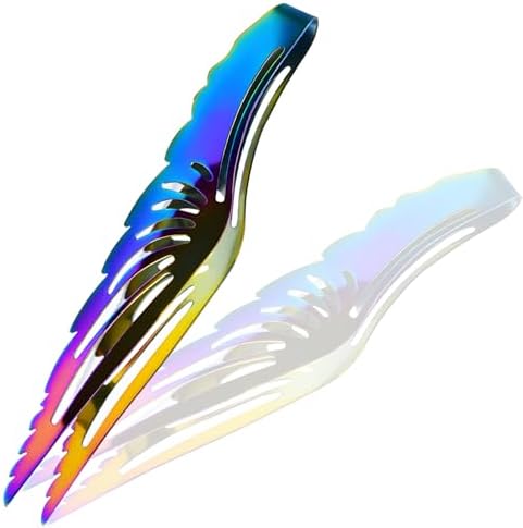 9 Inch Heat Resistant Coal Tongs - Professional Hookah Charcoal Tong with Anti-Slip Handle for Shisha, BBQ and Fireplace Use (Colours Butterfly Tongs 9") by Unknown