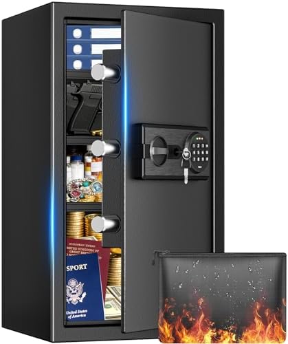 6.1 Cu Ft Large Home Safe Water and Fireproof with Digital Keypad & Key by HOME