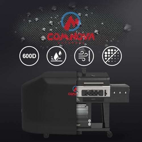 Comnova Grill Cover for Pit Boss Memphis Ultimate - 600D Wood Pellet Smoker Cover for Pitboss, 75 Inch Pellet Cover for Pit Boss Memphis Ultimate and Smoke Hollow 4 in 1 Gas Charcoal Combo Grill - Image 3