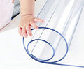18x28 Inches Clear Table Cover Protector, Desk Pad Mat Rectangular Plastic Table Protector PVC Table Pad for Study Office Computer Writing Desk Top Dining Room Table Screen Protection Heat Resistant by Wadrac