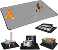 Heat Resistant Mats for Countertop and Grill Table, Fireproof Grill Mats for Outdoor Grill, Under Griddle BBQ Mat, Portable Charcoal Grill, Air Fryer, Gas Grill,Gray,24 x 31 inch by Unknown