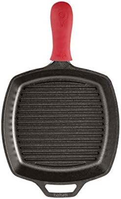Lodge Pre-Seasoned Cast Iron Square Grill Pan, 10.5 Inches - Image 3