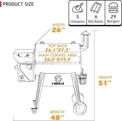 Z GRILLS 8-in-1 Electric Wood Pellet Grill & Smoker, PID V3.0,7002C - Image 6