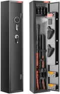 VEVOR 2 Rifles Gun Safe, Rifle Safe with Lock & Digital Keypad, Quick Access Gun Storage Cabinet with Removable Shelf, Pistol Rack, Rifle Cabinet for Home Rifle and Pistols by VEVOR