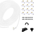 Garden Irrigation Misting Sprinkler System Misting Cooling System, Fog Cooling Outdoor Mister System for Outside Patio DIY Plant Watering Devices Misting Cooling System (Size : 26M(85.3ft)-42 nozzles by Unknown