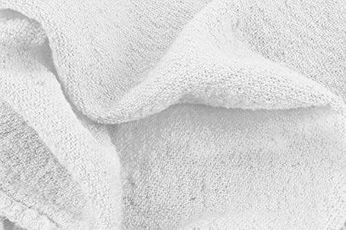 Avalon Towels Cotton Shop Rags – (Pack of 50) Size 12x14 Inches Cleaning Rags – Absorbent Shop Towels and Multipurpose Cleaning Towels for Automobiles, Industries, Garage and Homes (White) - Image 2
