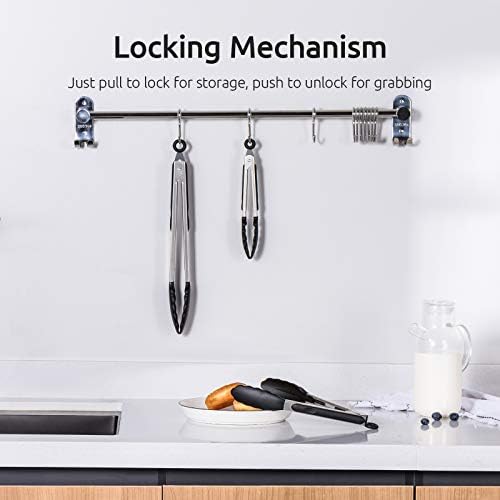 U-Taste Kitchen Tongs for Cooking, 600ºF Heat-Resistant Silicone, 3Pc/Black - Image 5