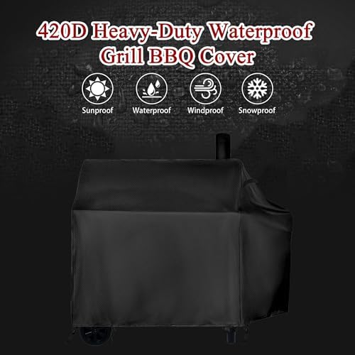 Charcoal Grill Cover for Royal Gourmet CC1830V 30 Charcoal Grill - Image 3