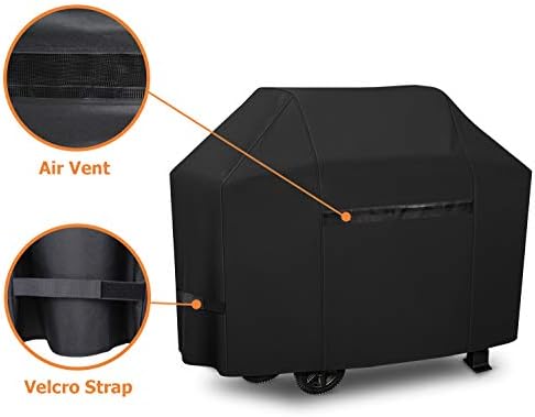 iCOVER Grill Cover, 82 Inch BBQ Grill Cover for Outdoor Grill, 600D Heavy-Duty Waterproof BBQ Cover, Fade Resistant Barbecue Cover, Large Gas Grill Covers for Weber, Charbroil, Brinkmann, etc - Image 4