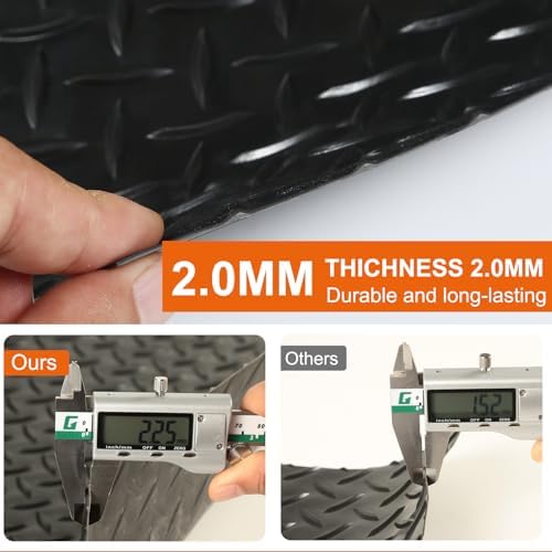No Curled Edges 65"*40" Under Grill Mats for Outdoor Grill - Image 3
