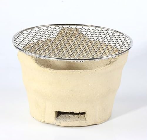Clay Charcoal Stove for Outdoor Cooking, Camping Barbecue Stove, Traditional Portable Grill, Outdoor Cooking Accessories for Picnics and by Unknown