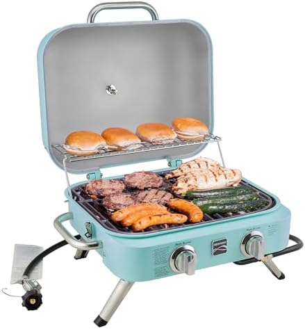 Kenmore 2-Burner Portable Tabletop Retro Gas Grill by Kenmore