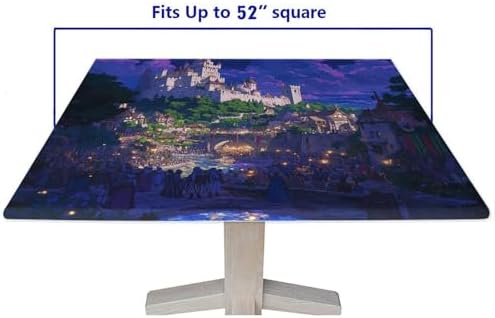Square Patio Table Cloth, Medieval Fantasy Pattern Printed on Oilproof Patio Table Covers, Great for Outdoor Picnics Patio Lunch, Fit for 52" x 52" Square Tables - Image 5